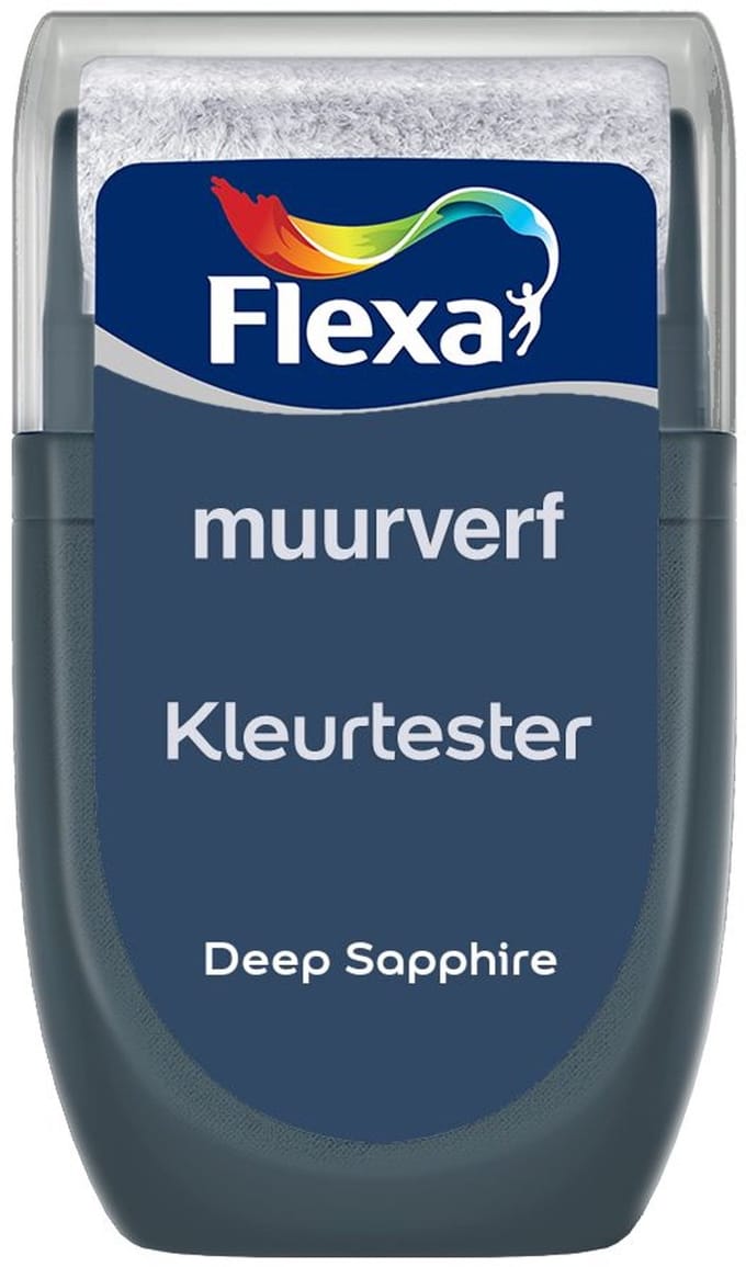 Flexa - Kleurtester Muurverf - Deep Sapphire - Mengverf - 30 Ml