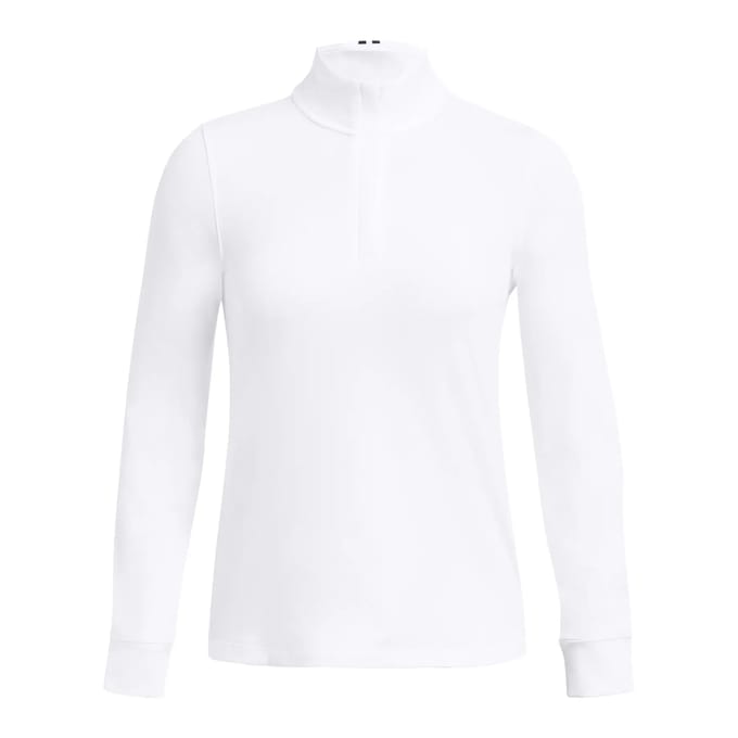 UA Playoff 1/4 Zip-White / / Midnight Navy