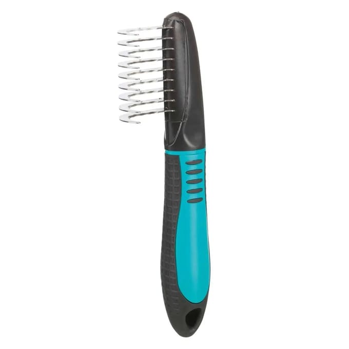 Getande plastic en metalen hondenkammen Trixie