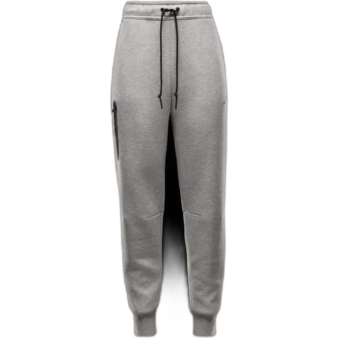 Nike Joggingbroek met halfhoge taille voor dames Sportswear Tech Fleece - Grijs- Dames, Grijs M