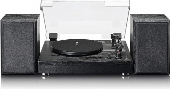 VLSelect® Platenspeler Met Speakers - Retro Platenspeler - Ingebouwd - Bluetooth