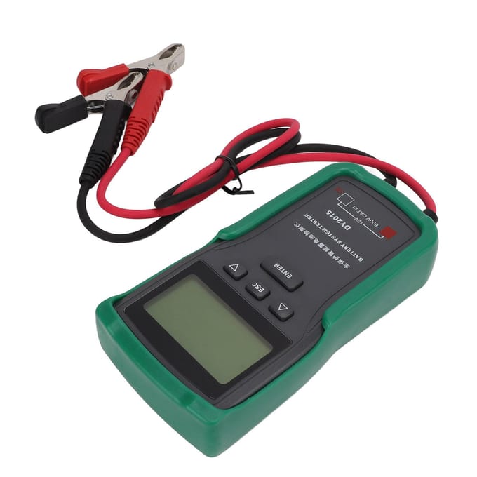 DY2015 Testeur de Batterie Automobile 12V Testeur de Batterie de Voiture Numérique Analyseur Détecteur de Batterie de Voiture black