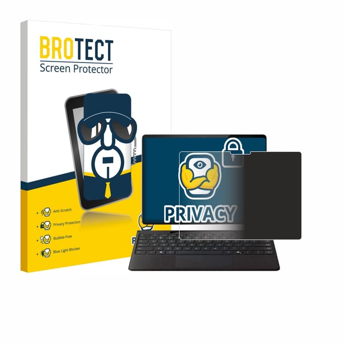 BROTECT - privacy screenprotector voor Microsoft Surface Pro Copilot+ 13" - Folie Beschermfolie Blauwlichtfilter