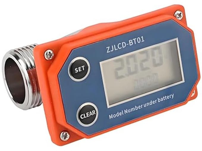 RVS Waterstroommeter voor Tuinslang en Irrigatie - Nauwkeurige Debietmeter