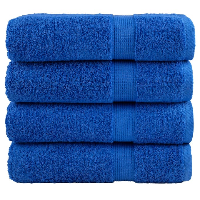 vidaXL - Badhanddoeken - SOLUND - 4 - st - 600 - g/m² - 70x140 - cm - blauw