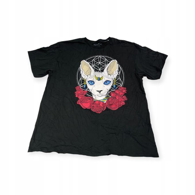 Koszulka T-shirt męski okrągły dekolt SPENCER'S Threadless XL black