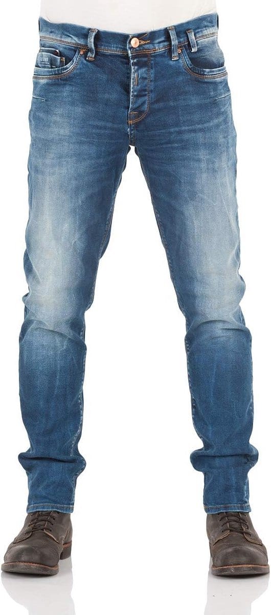 Heren Jeans Tapered Fit met Stretch - Comfortabel en Slim Toelopend