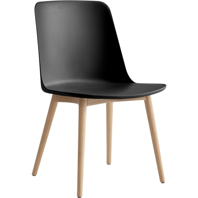 &Tradition Rely HW71 Stoel - zwart - oak