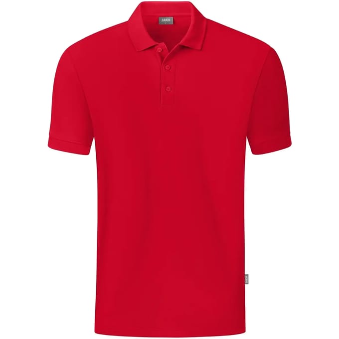 Jako Organic Polo Kinderen - Rood | Maat: 164