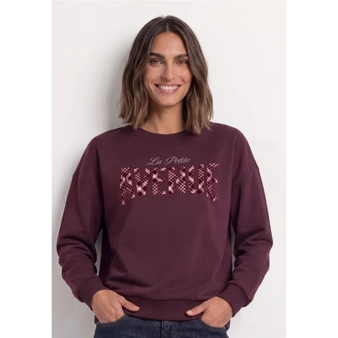 Shirt met lange mouwen en Wording Artwork