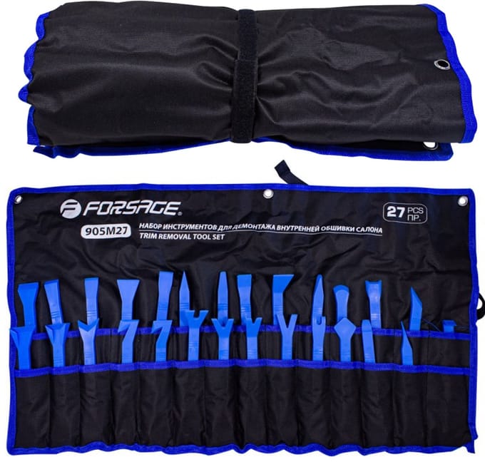 Forsage Serie - Tapijtdemontageset - 27 Elementen - Utwardzony Nylon - Professioneel