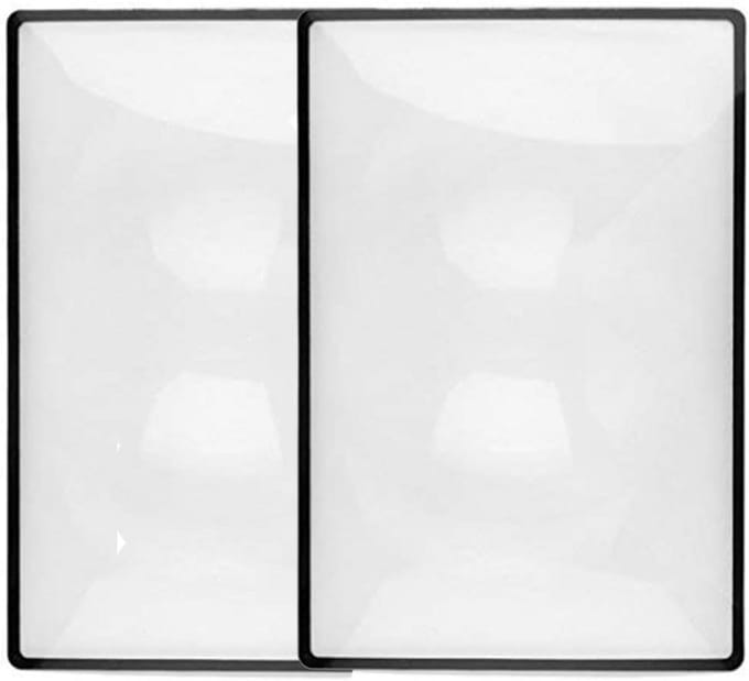 Vergrootglas Volledige Pagina 3x Vergroting PVC Lichtgewicht Zicht Hulp