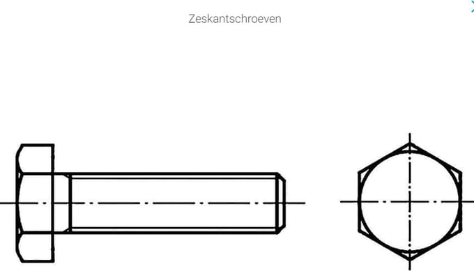 TOOLCRAFT - 130514 Zeshoekige Schroef M42 75 mm - DIN 933 - Staal - 1 stuk