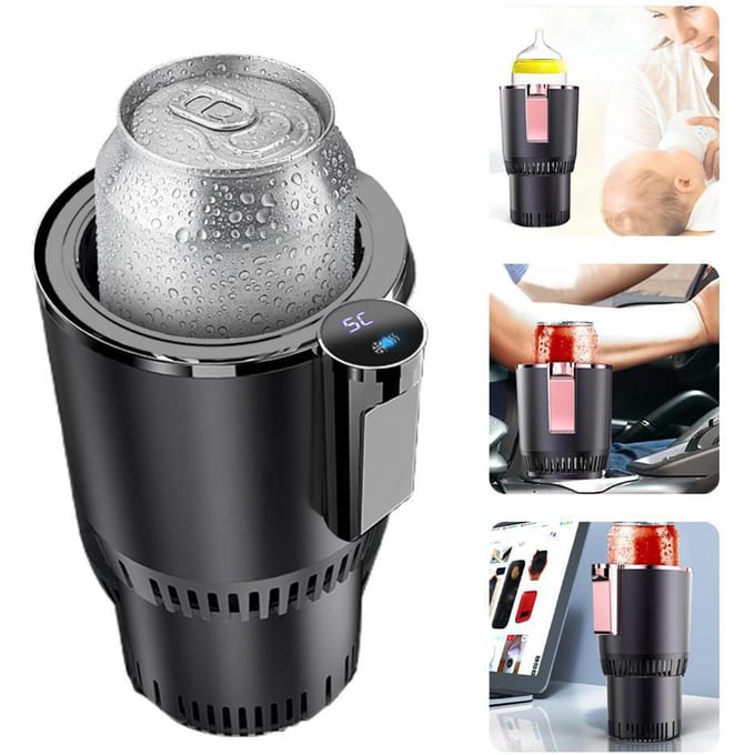 Auto Koeler Warmer Beker Auto Auto Koel- en Verwarmingsbeker Praktische Auto Koelkast Koeler gray