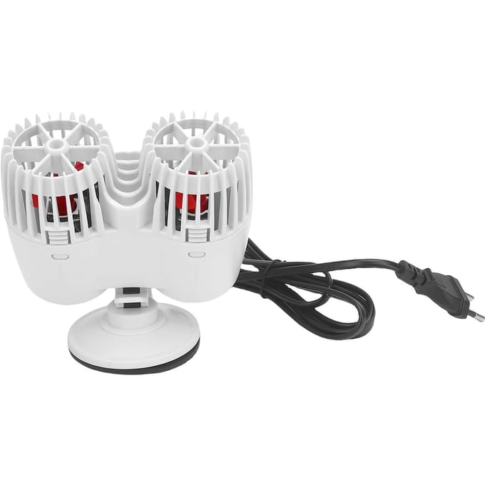 Aquariumcirculatiepomp Ultrastille hoge waterstroom Stevige structuur Dubbele kop Wave Maker-pomp voor white