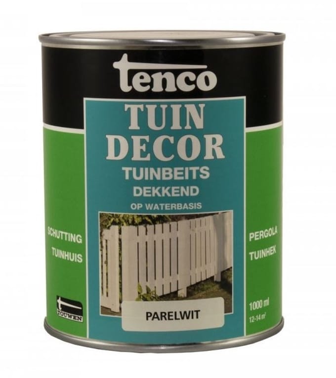 Tenco tuindecor beits dekkend parelwit - 1 liter - Verfhal.nl