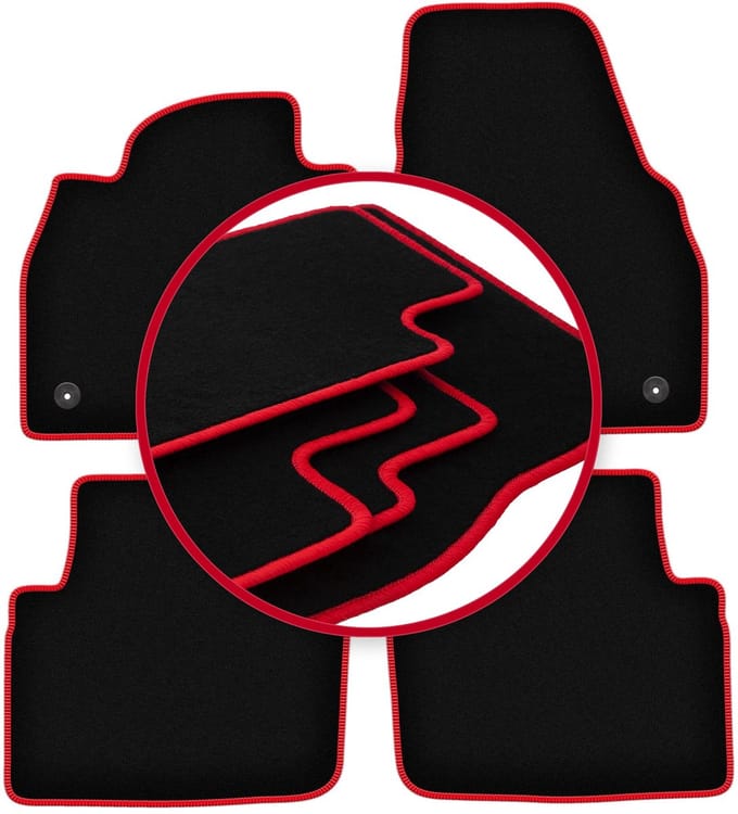 CARLUX-RED automatten voor: Skoda Kamiq crossover (2019-)