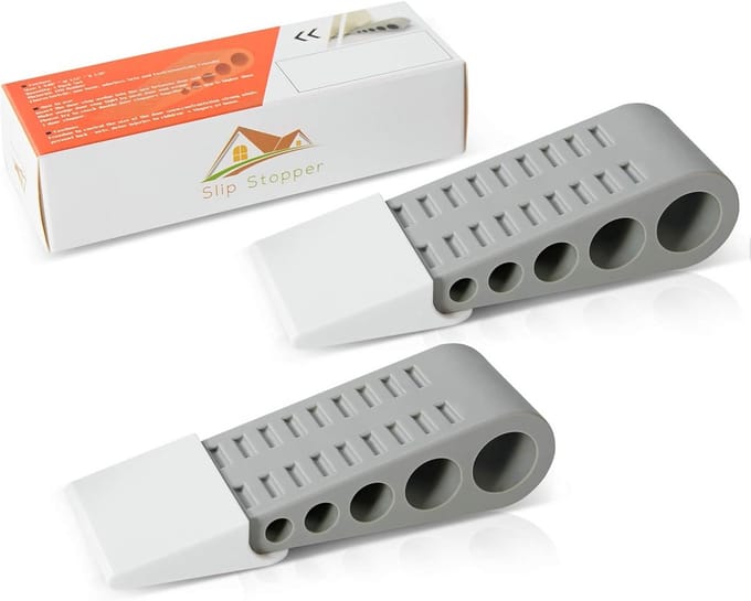 Antislip Deurstopper Rubber met Houder - Geschikt voor Alle Vloeren