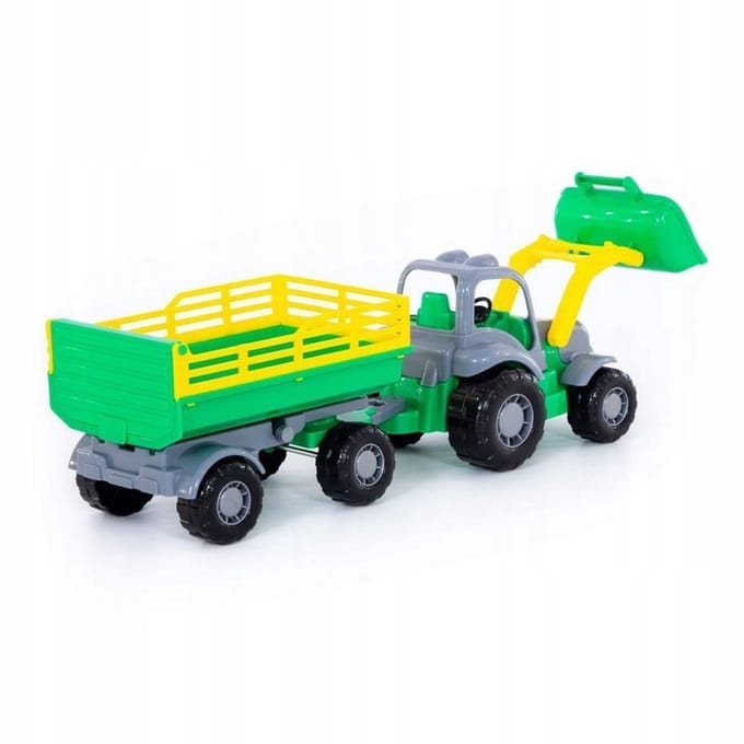 Polesie Osiłek Tractor met Kipkar - Kleuren