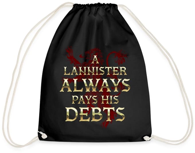 Game Of Thrones A Lannister Always Pays His Debts Gymtas