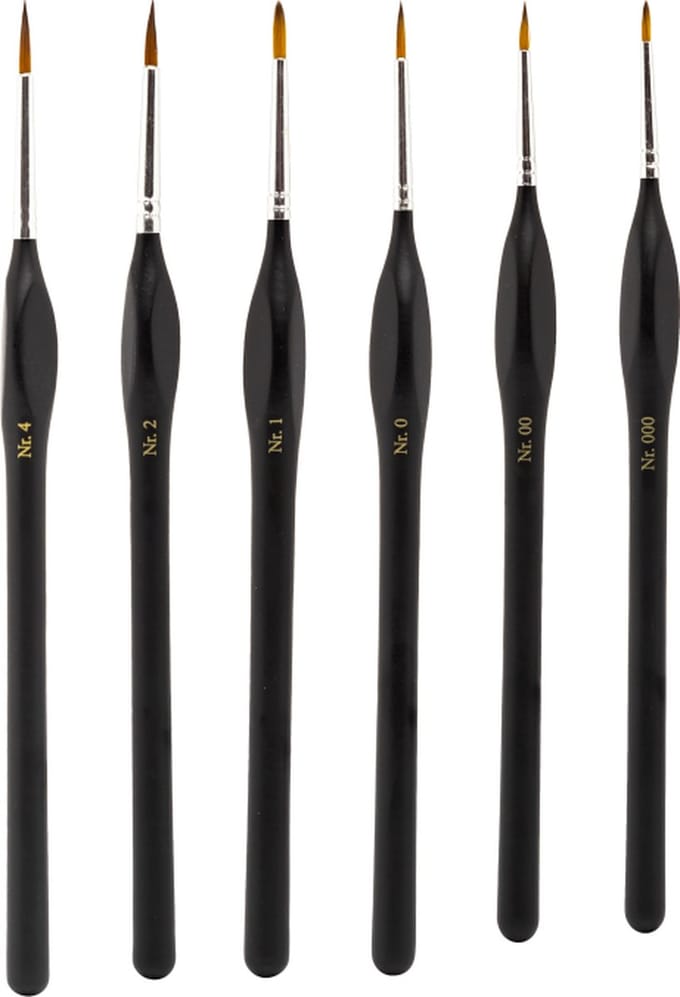 Model Craft Hobbypenseel - PPB2300/S1 Fine Quality Synthetic Brush Set - 6 Penselen Penseel