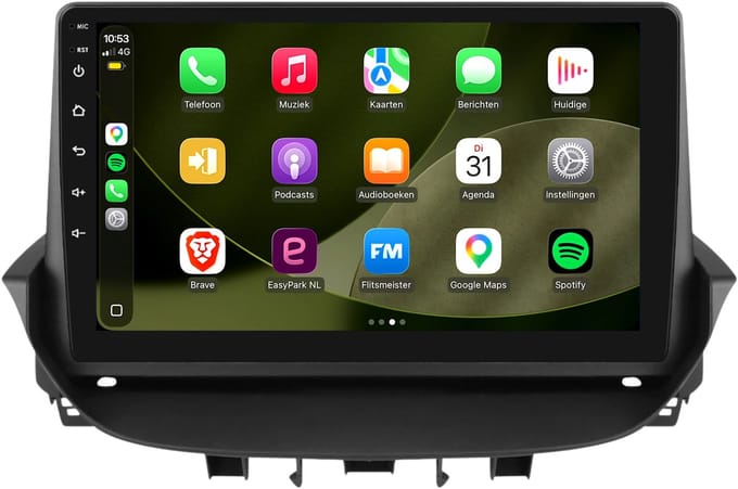 Carplay autoradio geschikt voor Renault Laguna 2 | 2001 t/m 2007 | Android 13 | Draadloos Apple Carplay & Android Auto | 2GB + 32GB | 8-Core processor | Davilon | 2026 model | 2001 2002 2003 2004 2005 2006 2007 | Bluetooth & Wifi