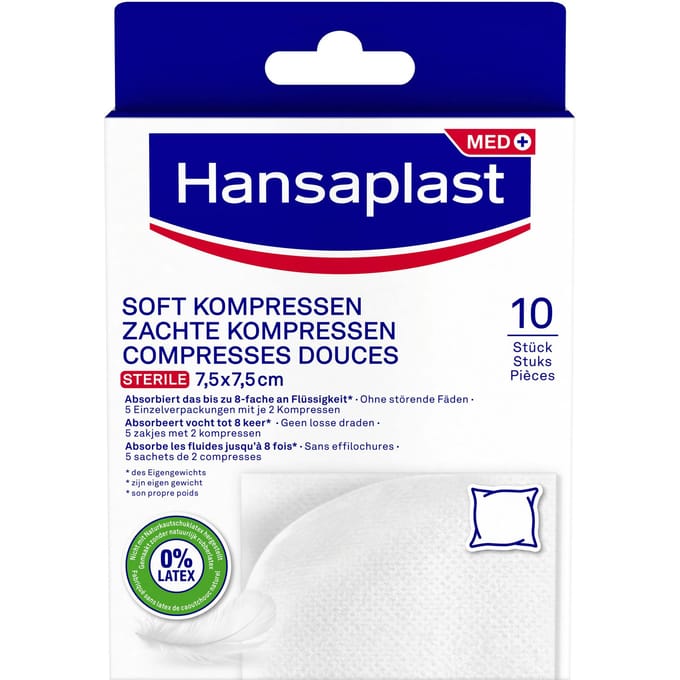 Hansaplast Soft Compress 10 st
