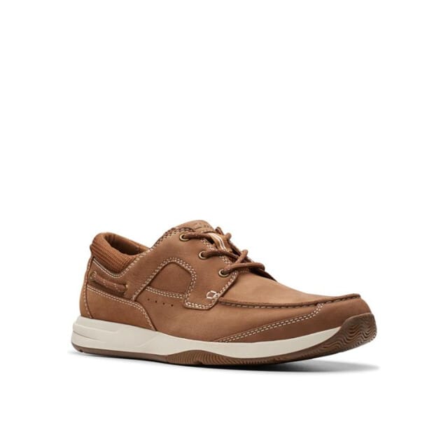 Clarks Sailview Lace Sneakers - Heren - Bruin