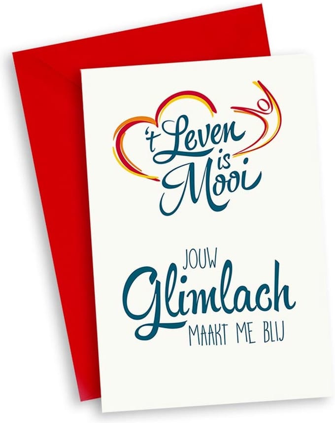 Jouw glimlach maakt me blij Wenskaart