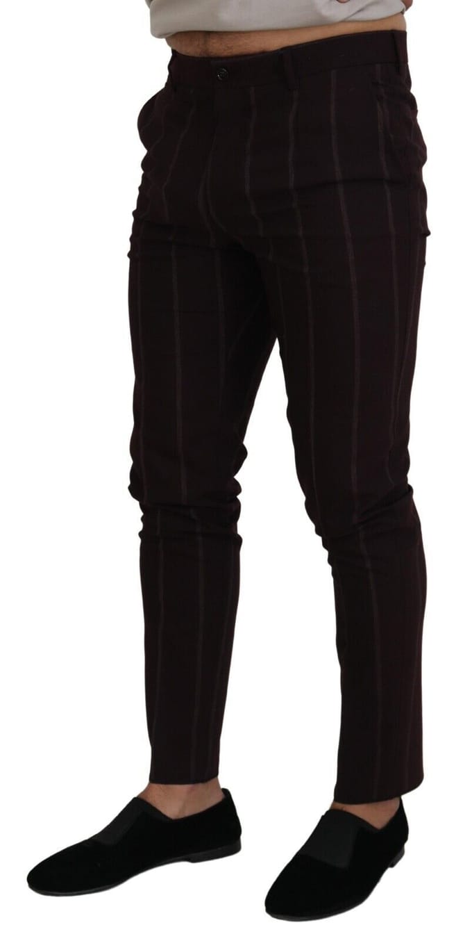 Gestreepte Dress Pants Slim Fit