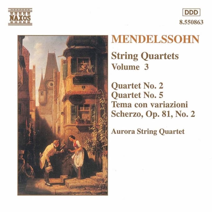 Aurora String Quartet - Mendelssohn: String Quartets 3 (CD)