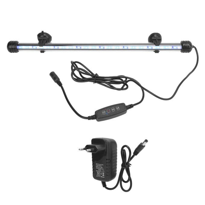 Éclairage d'Aquarium Étanche pour Poissons avec Lumière LED 3 Modes Graduable