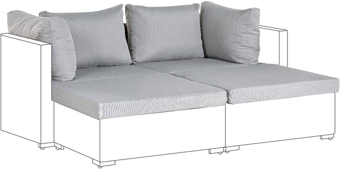 NOTO - Kussenhoezen - Grijs - Polyester