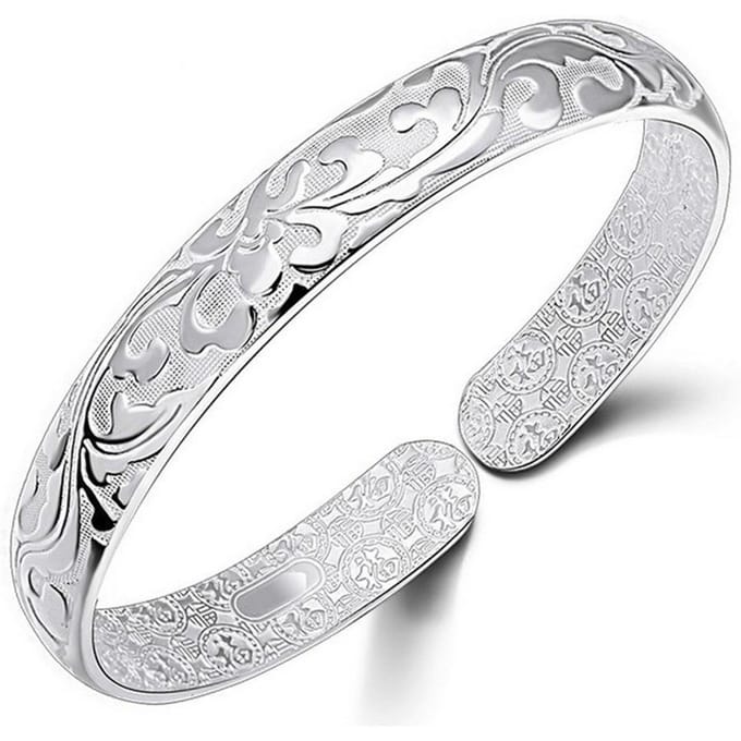 Elegante dames bloem bedelarmband open armband manchet sieraden cadeau white