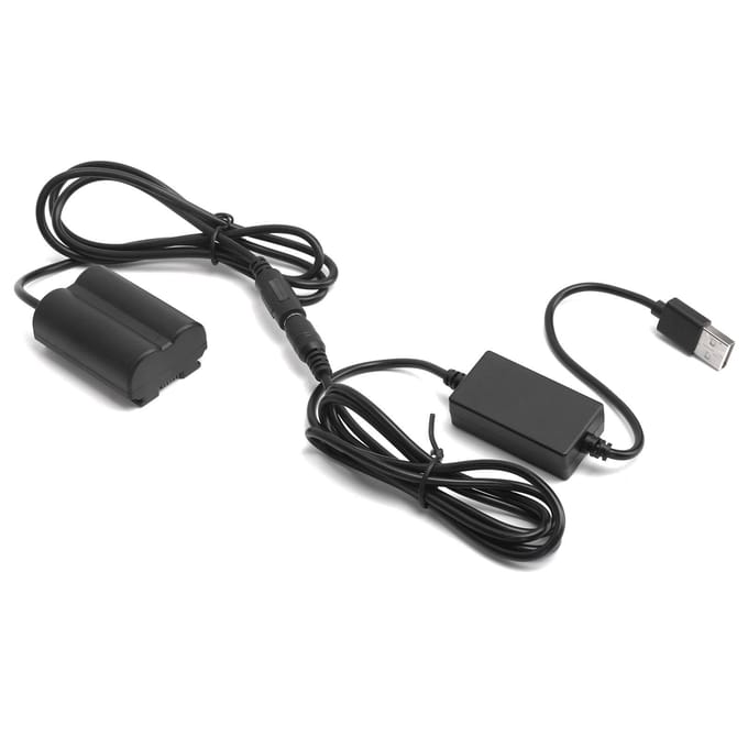 NPW235 Dummy Batterij DC Koppeling Stroomadapter met USB Aandrijfkabel voor Fujifilm XT4 GFX100S gray
