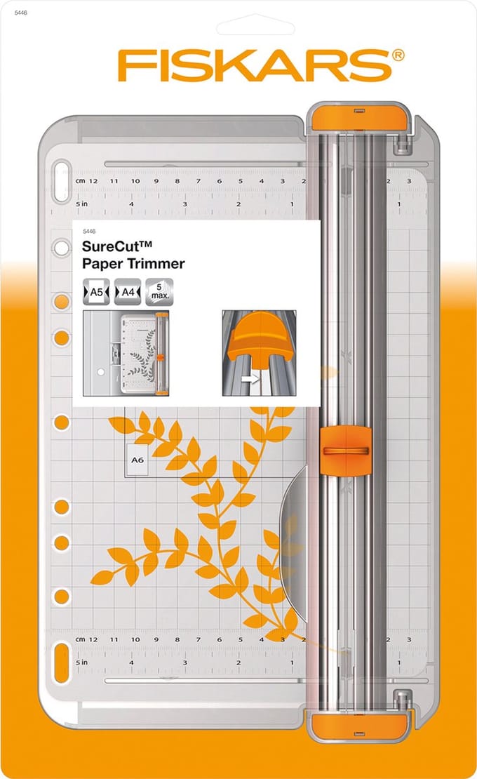 Fiskars draagbare SureCute snijmachine A5- 22 cm