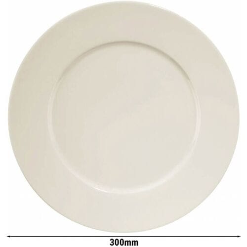 GGM Gastro (24 Stück) PERA Creme - Teller - flach - Ø 300mm - Creme Crème