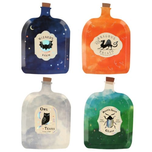 Meri meri halloween bordjes papier making magic potion bottle à 8 stuks