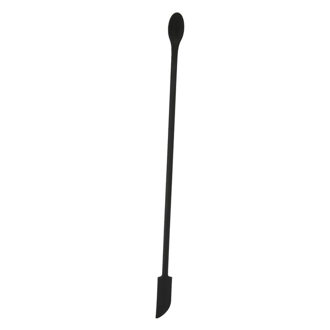 Make-up Spatel Tool Dubbelzijdig Silicone Mini Verlengd Slank Jam Spatel (Zwart) white
