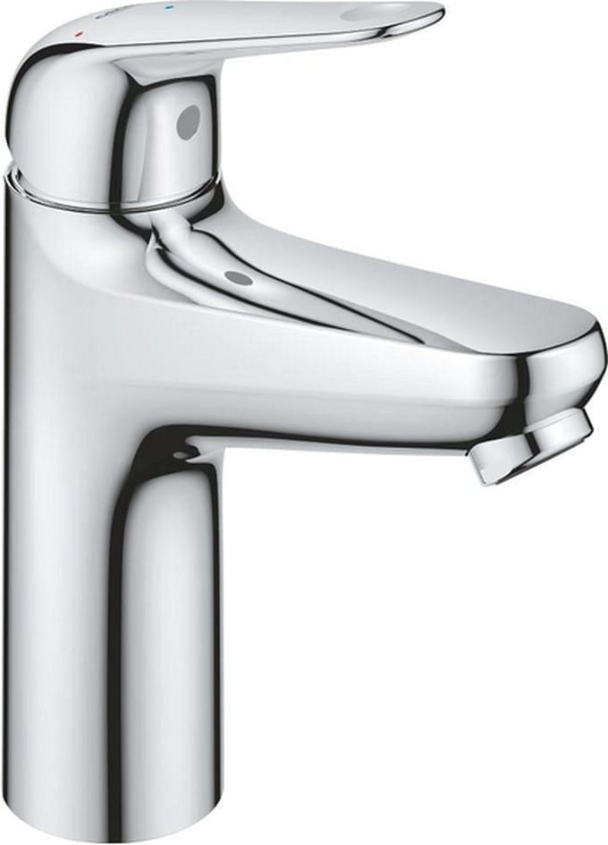 GROHE Europro wastafelkraan - m-size - opbouw - 1-gats - eengreeps - met klikwaste - chroom