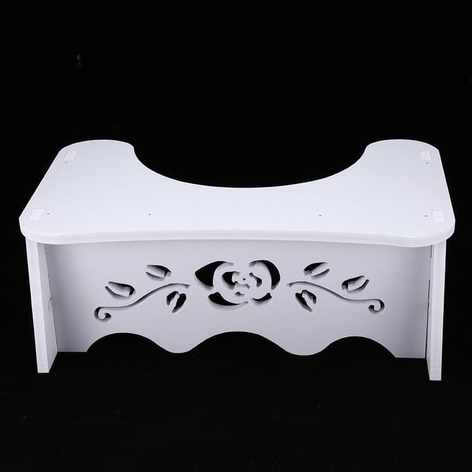 Tabouret de toilette squat blanc Tabouret de toilette squat de salle de bain 7 pouces White white