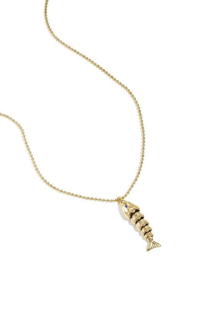 Bijoutheek Collier Bewegende Vis Goudkleurig