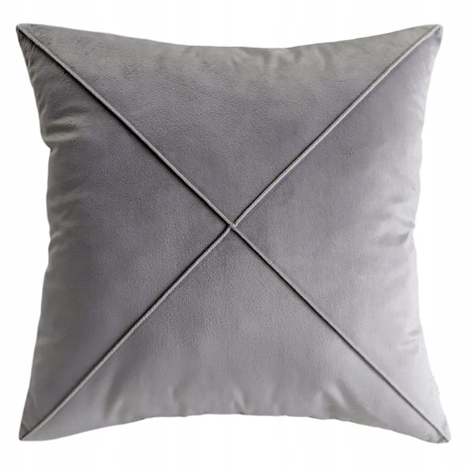 Decoratieve Kussensloop Boho Velours Grijs 60x60 cm
