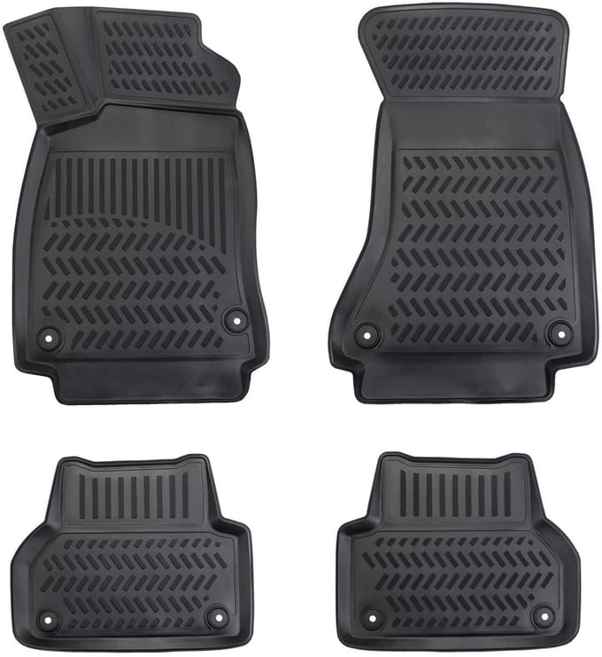3D Rubber Automatten voor AUDI A4 2015-2026 [B9] - geurloos & op maat - hoge rand