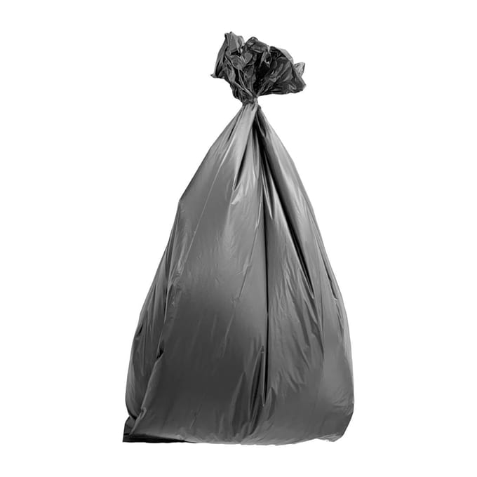 Jantex Zwarte Medium Duty Vuilniszakken 90L (100 stuks)