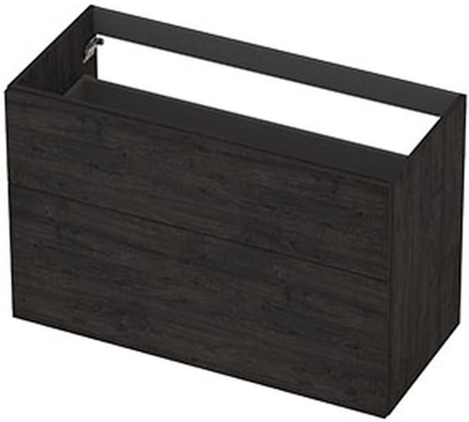 INK - Onderkast 2L A-sym Decor Tbv Grepen - 1000x450x650 Mm - Houtskool Eiken