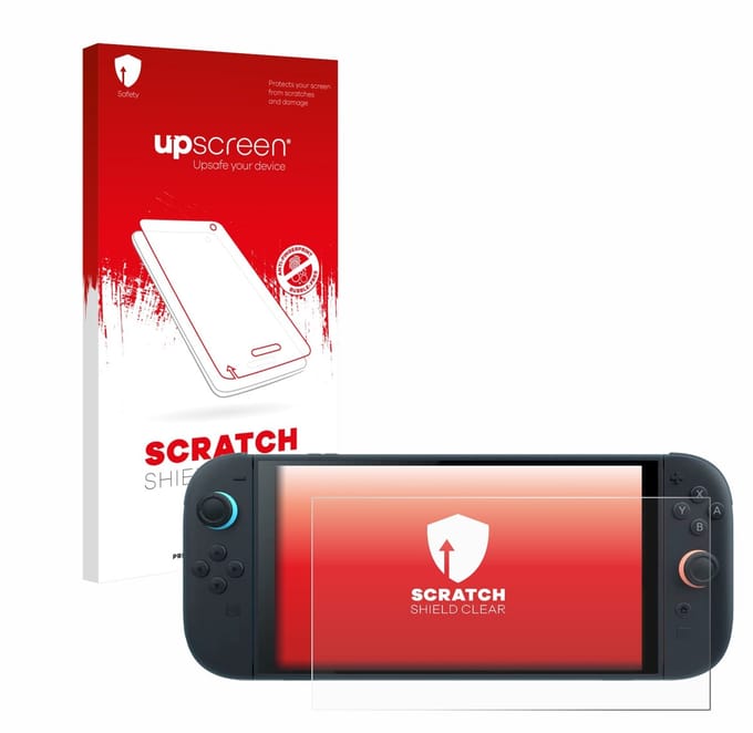 upscreen - Screenprotector voor Nintendo Switch 2 - Folie Beschermfolie transparant
