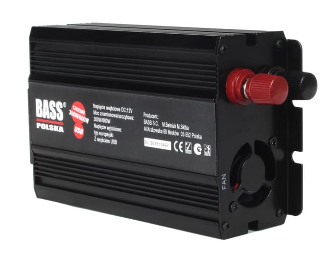 600 W, 12 V, volledige sinusspanningsomvormer