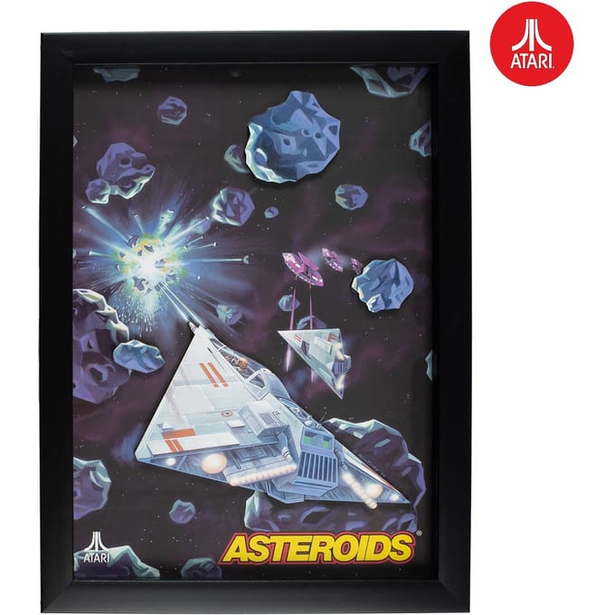 Thumbs Up! - Official Atari 3D Wall Art - Asteroids Collection - Afbeelding