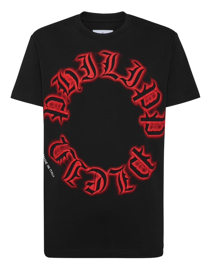 T-Shirt Ronde Hals Gothic Plein